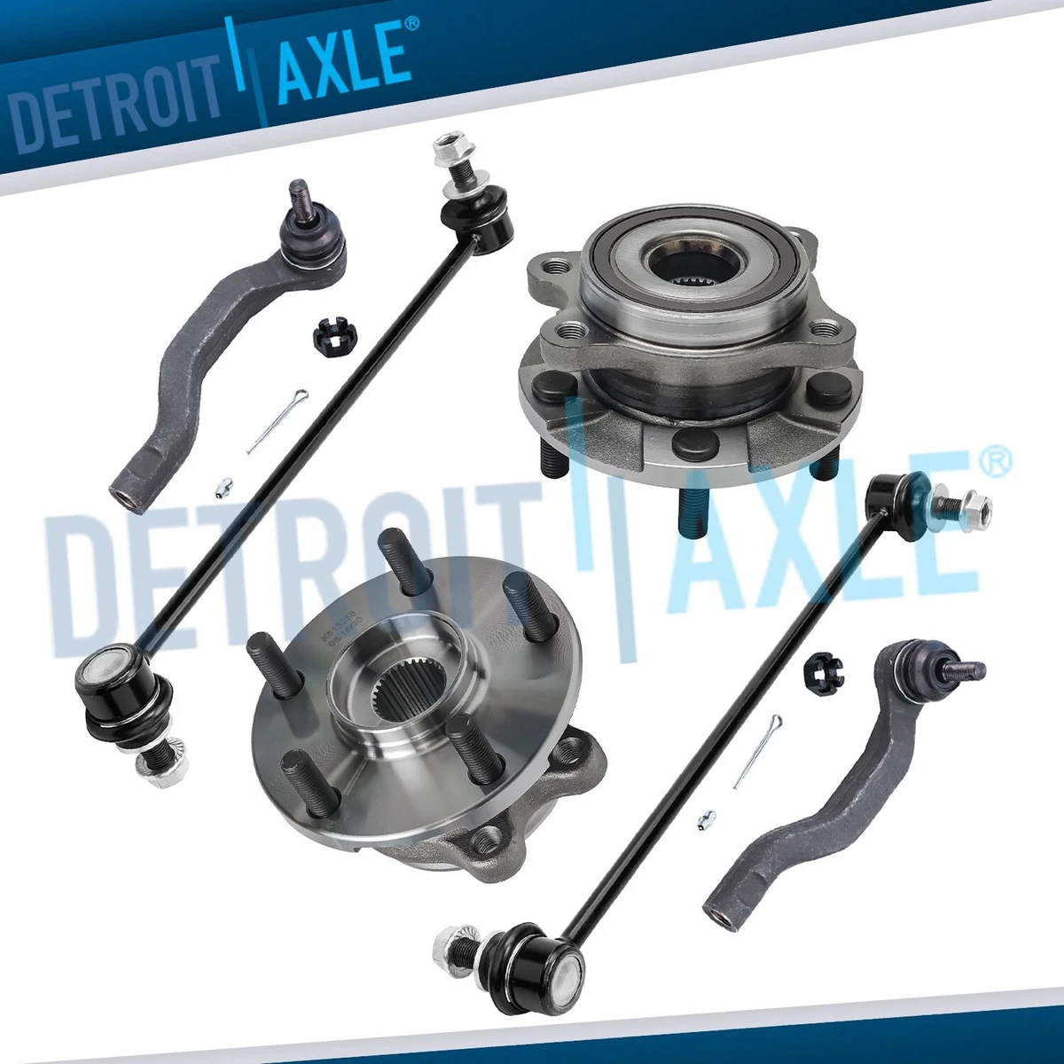 Detroit Axle - Front Wheel Bearing Hubs for 2006-2018 Toyota Rav4 11-16