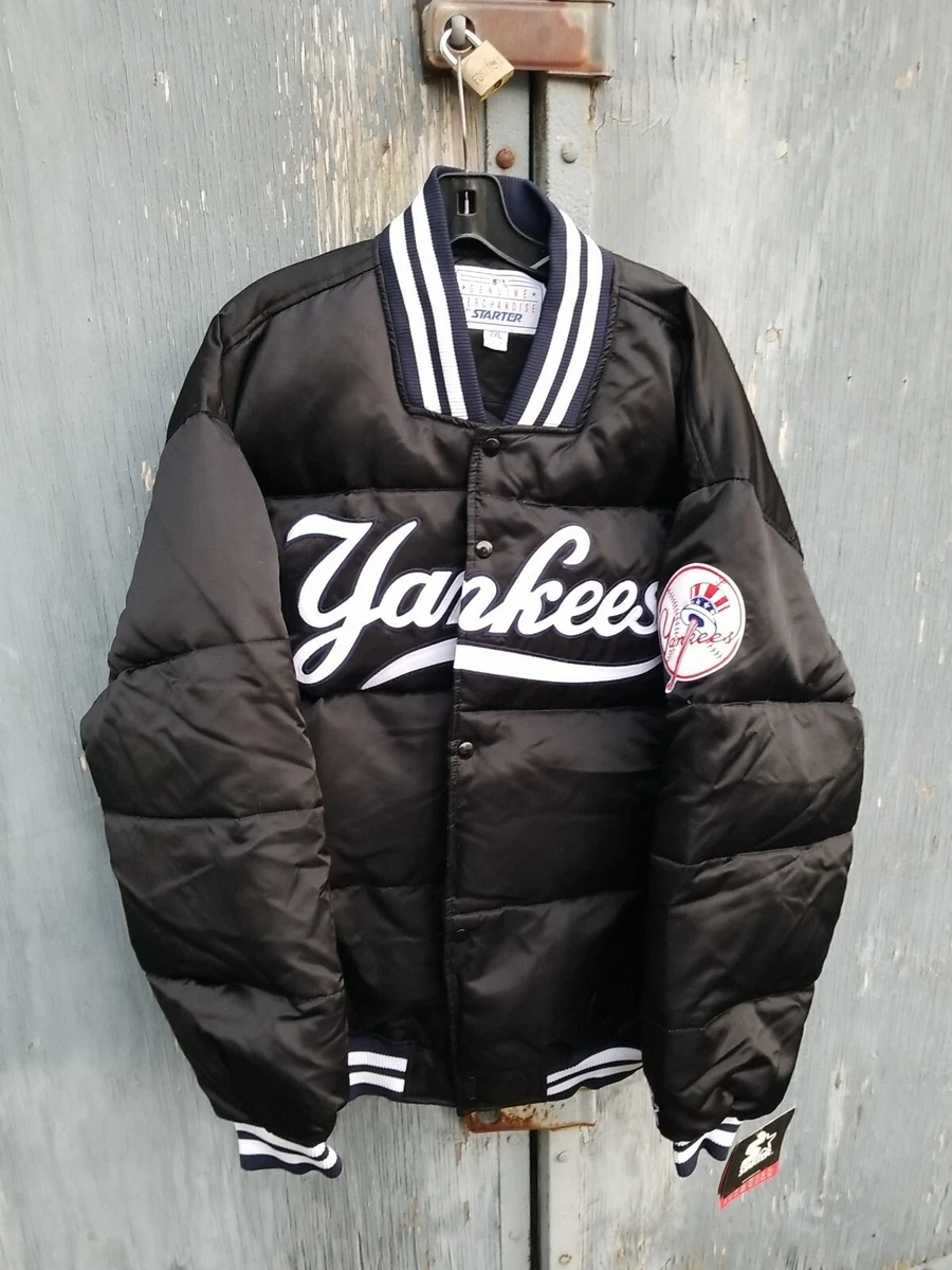 STARTER MLB Vintage 90's Black New York Yankees Duck Down
