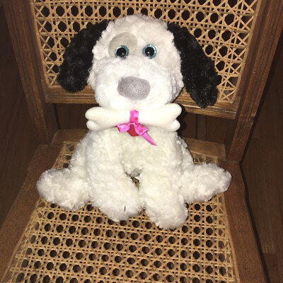 FIRST MAIN BLACK WHITE DOG PLUSH BARKLEY TEAL