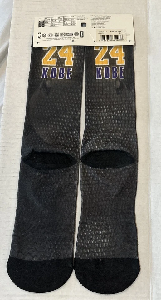 New FBF Originals Mamba Kobe Byrant #24 Socks Size MD - Image 4 of 4
