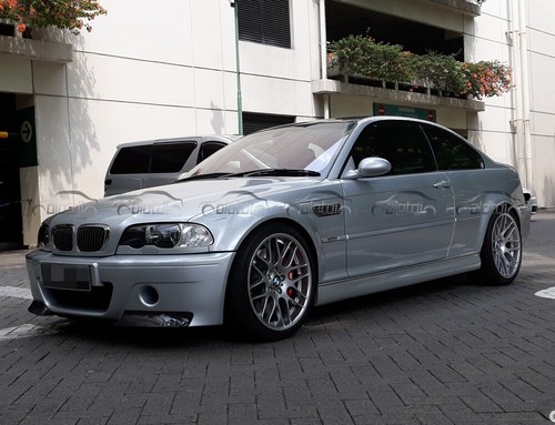 For BMW E46 M3 98-04 CSL Style Front Bumper Body Kit Lower Splitters Aprons Lip - Picture 10 of 10