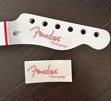 John 5 Ghost Telecaster headstock logo Raised UV DTF Sticker Decal RED