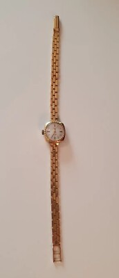 Montre Mécanique Ancienne Pour Femme Yanka CCCP - Plaqué Or - 17 Rubis - Occasion