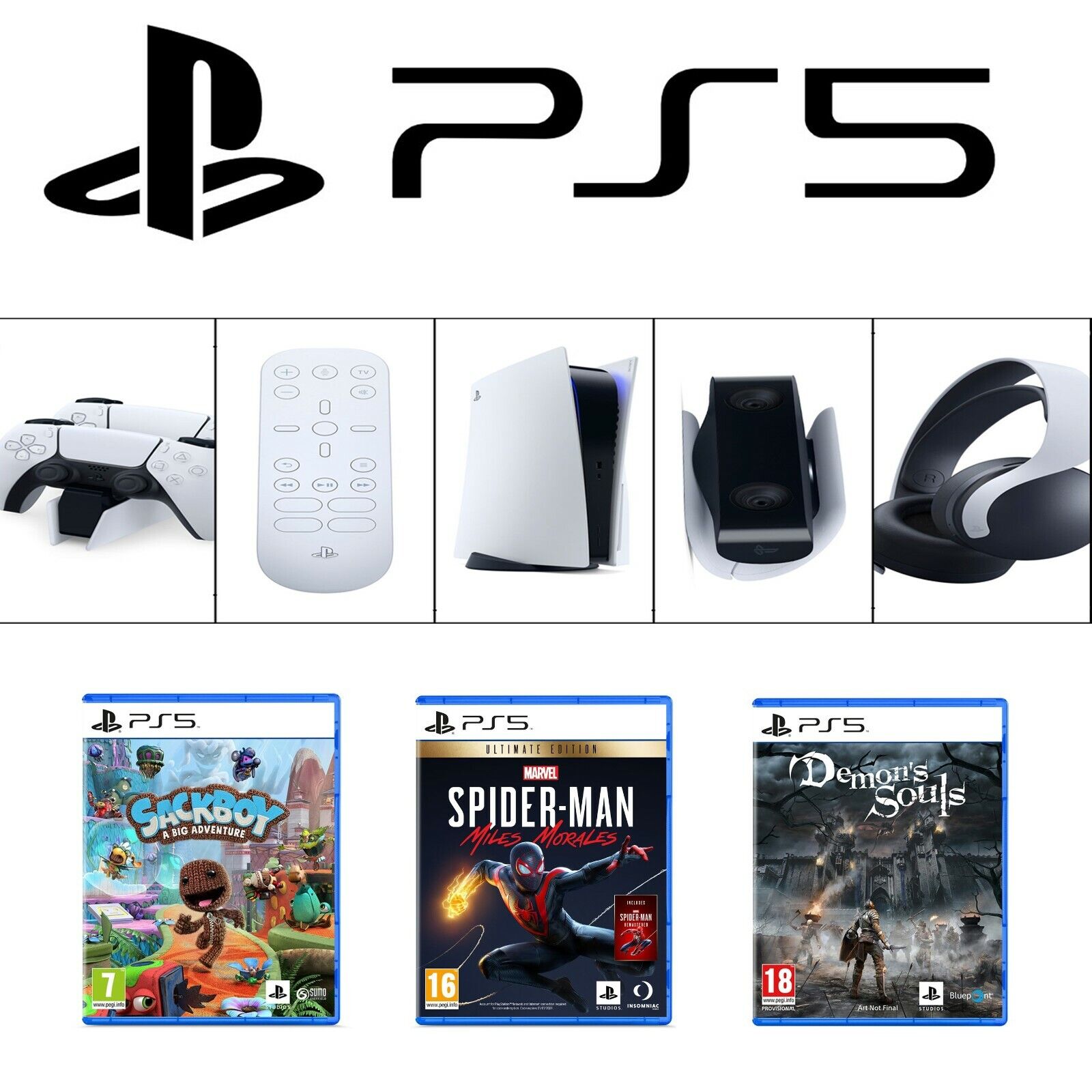 Sony PlayStation 5 Édition Standard, PS5 avec 1 Manette Sans Fil