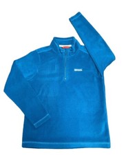 Fleece Rei&szlig;verschluss Regatta M&auml;dchen t&uuml;rkis blau Oberteil Jacke 11 12 Outdoor Sommer Camping
