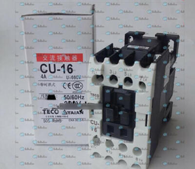 ONE New TECO CU-16 CU 16 4A 220VAC Contactor