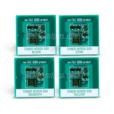 Xerox Color 550 / 560 Chip Toner Kit (CMYK)
