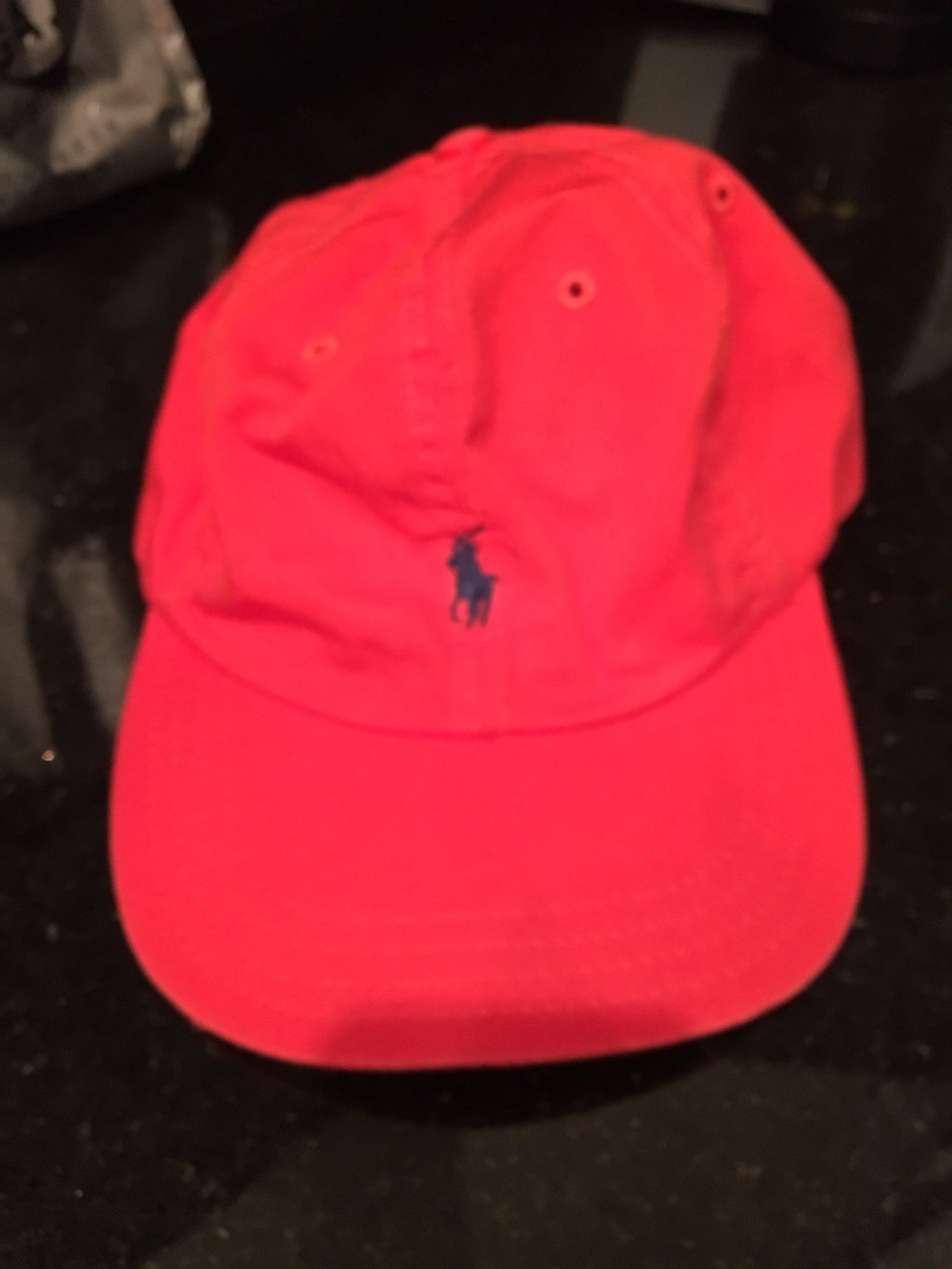 POLO RALPH LAUREN berretto da baseball uomo arancione logo pony nuovo $29 99