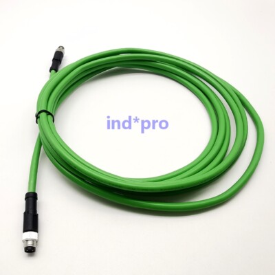 1Pc New ZK1090-3161-0100 M12 To M8 EtherCAT Cable Connector Straight 10M 4Pin