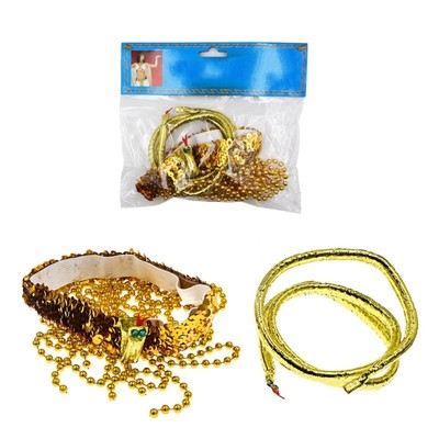 Elegant Egyptian Queen Headpiece with Snake Shape Headwear Ancient Culture Charm