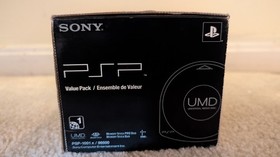 PlayStation Portable Value Pack - Black [UNOPENED, ACCEPTABLE BOX COND.] PSP1000