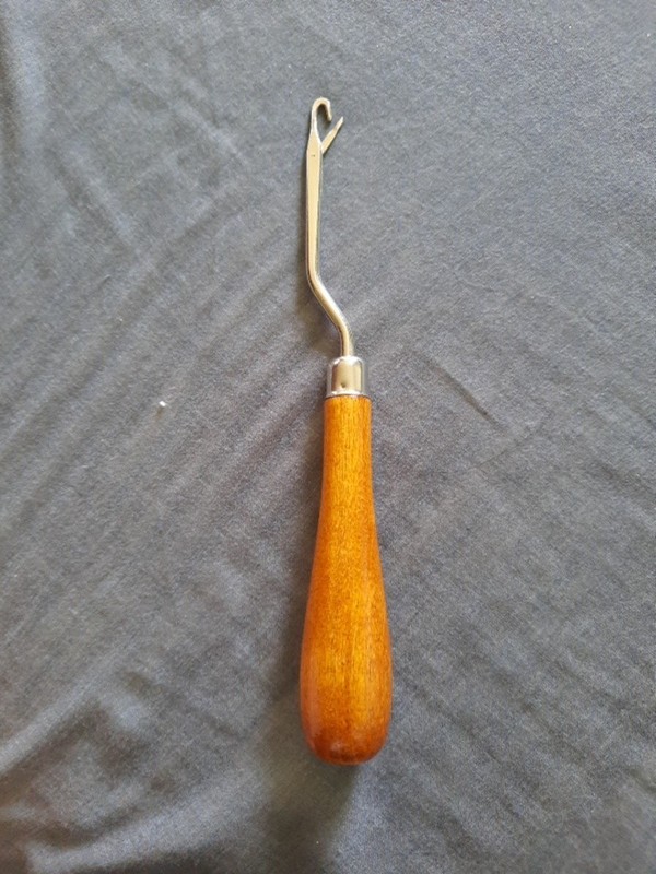 Latch Hook Tools Wooden Bent Craft Weaving Rug Making Hooking Rugmaking Wool