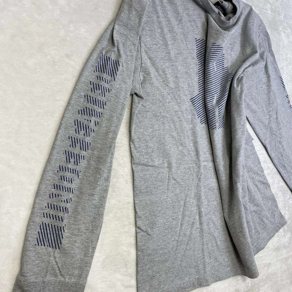 Camiseta Undefeated 5 Strike Logo Manga Larga Gris Brezo Gráfico Para Hombre XL Foto 4 de 4