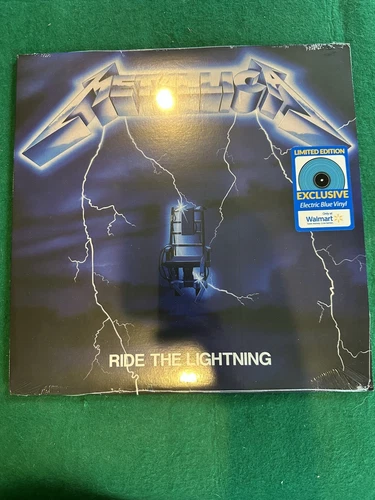 METALLICA Ride The Lightning LP Electric Blue Vinyl Walmart Exclusive New Sealed