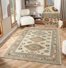 Large Living Room Rug Traditional Cream Bohemian Style Variety Sizes 20mm Thick