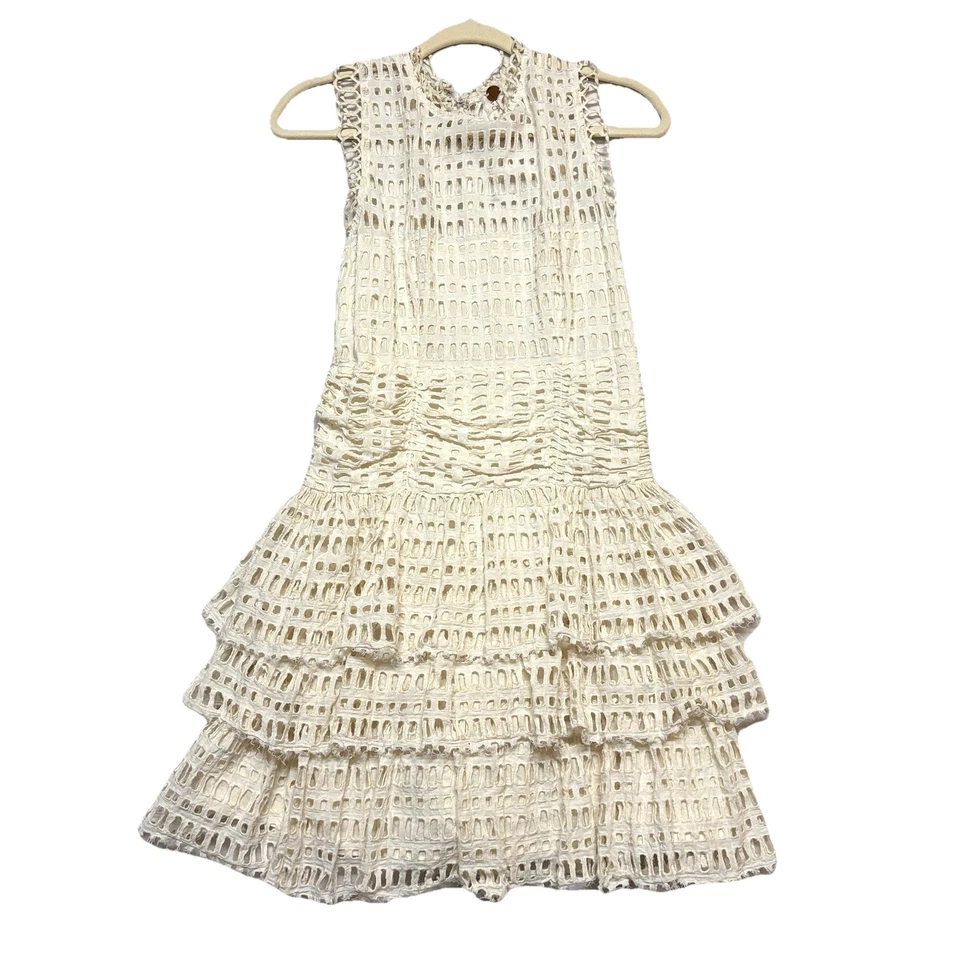 Vestido Free People FP One Crochet Encaje M Meet Me At Midnight Romántico Mini Foto 3 de 4