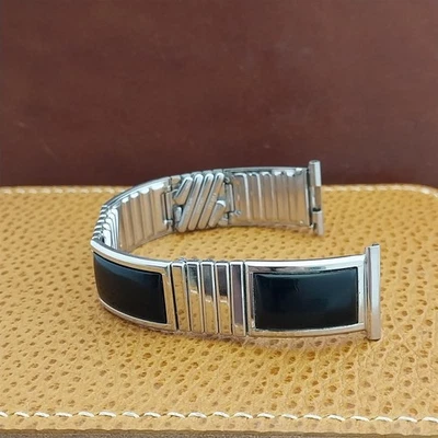 Vintage 1957 Speidel Calypso USA Classic White Gold-Filled Unused Watch Band - Photo 1/4