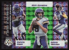 2020 Panini Mosaic Flea Flicker Green Cousins, Cook, Thielen #FF11 Vikings