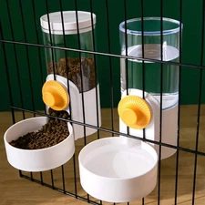 Hanging Automatic Pet Feeder & Water Bottle