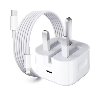 For iPhone 14 13 12 11 Pro XR XS Fast Charging 20W USB-C PD Plug Cable Charger