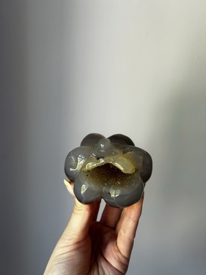 Natürlicher Druzy Achat handgeschnitzt Kürbis Kristall