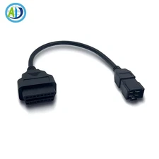 OBD2 II Adapter for HITACHI 24V 16Pin to 4Pin Diagnostic Plug Connector Cables