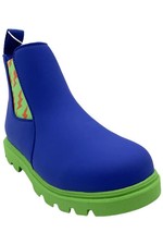 Native Shoes Kid's Girl Kensington Treklite Bloom Boot Blu/Grn/LaFlame