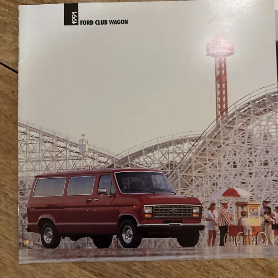 Lote de 3 folletos Ford Club Wagon 1991 y Ford Aerostar Wagon 1990 1992 Foto 3 de 4