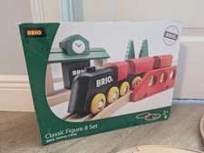 BRIO Classic Figure 8 Set 21-Piece Wood Train Set  Accessories Model 33028