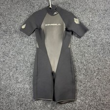 ONeill Shorty Wetsuit Springsuit Size 10 Black Gray Surfing Water Sports