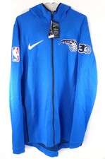 Orlando Magic 30 Years Nike Team Issued Warm Up Hoodie Sweatshirt Blue M Tall