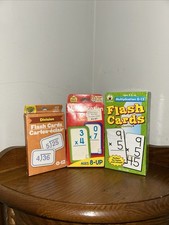 3- Packs Of Math Flash cards2- multiplication and 1- division used GC
