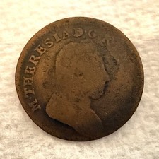 alte Münze Kreutzer Maria Theresia 1780 21 mm abgegriffen W ?