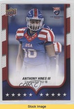 2016 Upper Deck USA Football USA U18 Flag Wave Anthony Hines III #85 READ fm0