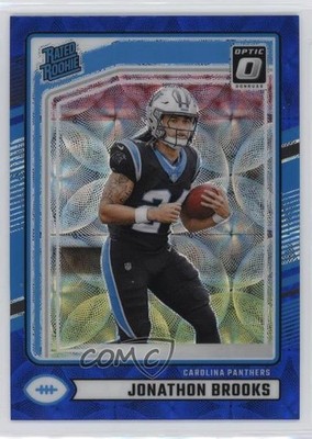 2024 Donruss Rated Optic Preview Blue Scope Prizm Jonathon Brooks Rookie RC 1e7l