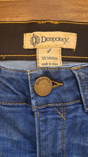 Democracy Mujer Azul Ab Technology Vaqueros Ajustados Talla 4 Cintura Elástica Oculta - Imagen 9 de 11