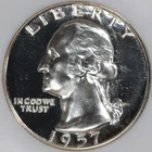 1957 Proof Silver Washington Quarter - NGC PF67CAM