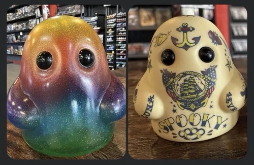 Bimtoy Tiny Ghost Guest Artist Series "Inked Up" & “Rainbow” Limited Edition