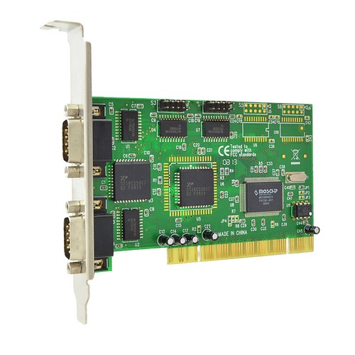 Delock NM9745 PCI 2xCOM 2-PORT Serienkarte FG-PIO9845-4S-01-2D22 - Afbeelding 2 van 3