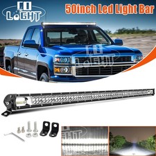 Dual-row 50 Led Light Bar Driving Lamp Combo For Chevy Silverado Pickup 07-14 Dual-row 50 Led Light Bar Driving Lamp Combo For Chevy Silverado Pickup 07-14