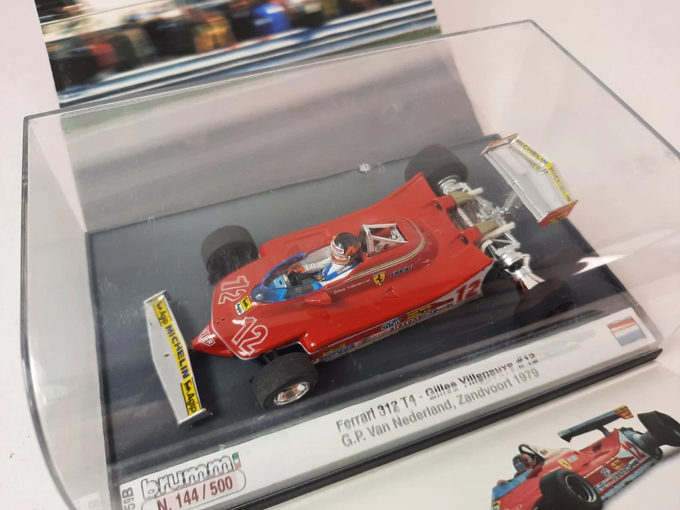 Brumm Ferrari 312 T4 #12 Gilles Villeneuve Dutch GP Zandvoort 1979 1/43 AS59B - Immagine 3 di 4
