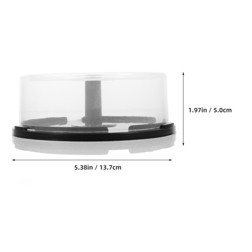 CD Storage Bin Dvd Bucket Decorative Holder Disc Case Transparent - 第 6/12 張圖片