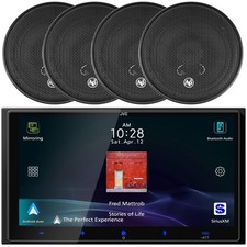 JVC Bluetooth Radio Receiver, 4x 6.5  300W High Performance Component Speakers