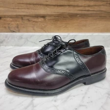 Allen Edmonds Men's Size 7.5-D Shelton Oxfords Burgundy Dress Shoes
