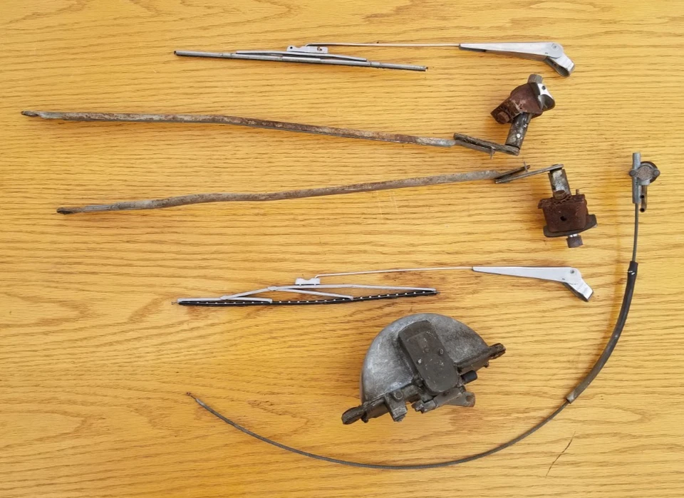 Juego de limpiaparabrisas Chevrolet Chevy 1949-52 sedán cupé Fleetline techo rígido Foto 4 de 4