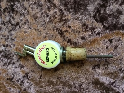 Vintage Dewars White Label Keramik Flaschenausgießer
