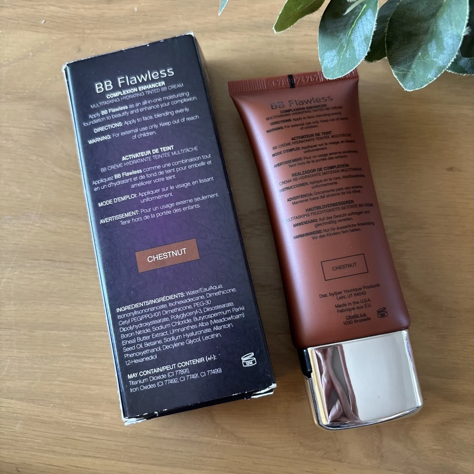 Younique BB Flawless Complexion Enhancer Hydrating Tinted Cream CHESTNUT - Image 2 of 2