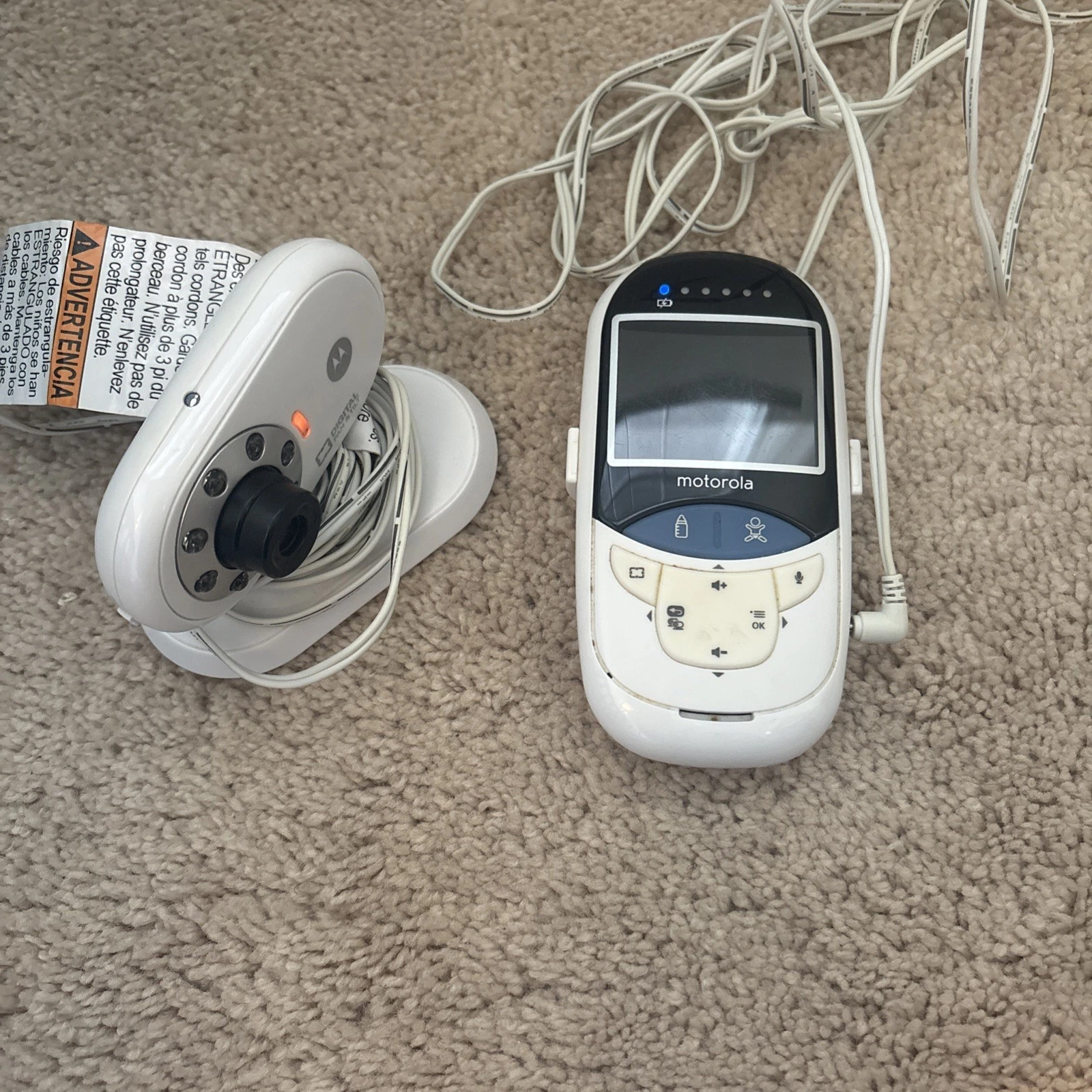 Motorola MBP27T Video Baby Monitor System and Camera Preowned Works
