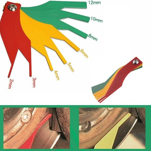 Brake Pad Feeler Lining Thickness Gauge Measure Ruler Automotive Tool 2mm-12mm - Picture 2 of 12