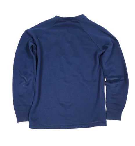 Vintage Patagonia Capilene Sweatshirt Fleece Pullover Men M Blue Henley Made USA - Picture 2 of 4